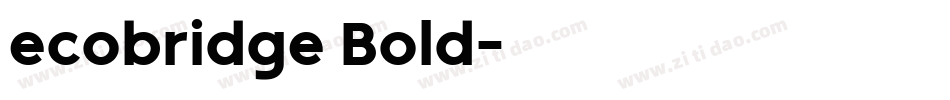 ecobridge Bold字体转换